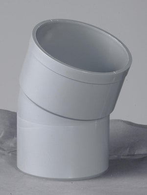 Coude mâle / femelle 22° en pvc, GIRPI, diam. 100 mm
