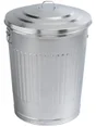 Poubelle galvanisée de jardin 75 l