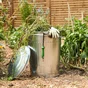 Poubelle galvanisée de jardin 75 l