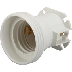 Lot de 5 douilles électriques e27 vis polyester blanc ZENITECH