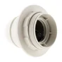 Douille E27 filete en polyester, blanc