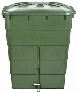 Récupérateur d'eau aérien GARANTIA rectangulaire vert, 300 l