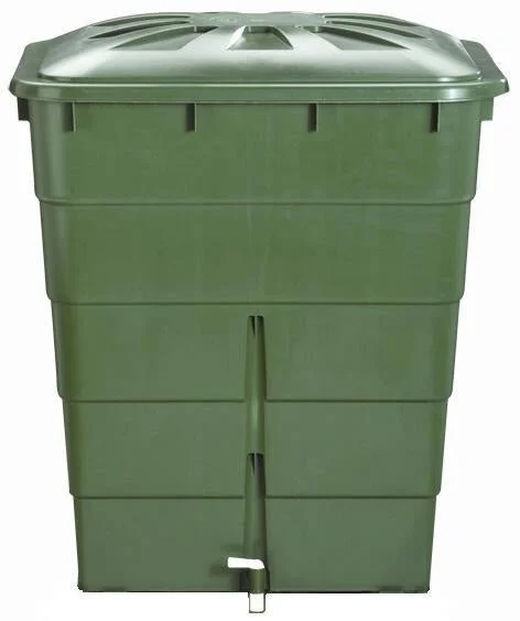 Récupérateur d'eau aérien GARANTIA rectangulaire vert, 300 l