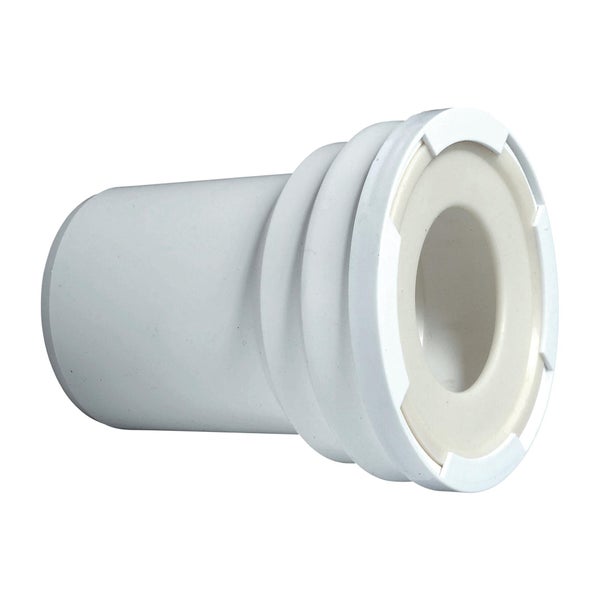 Manchon 100 mm pour sortie de cuvette de wc, WIRQUIN, diam.10 cm