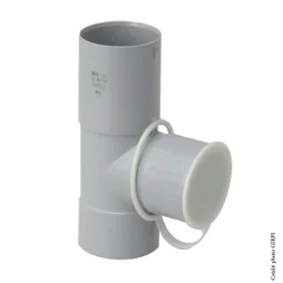 Collecteur D'Eau Pvc Gris Girpi, Dév.16 Cm Diam.50 Mm