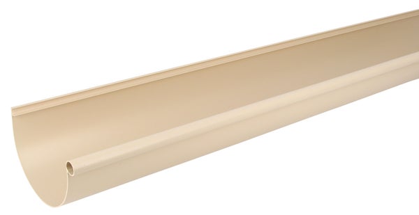 Gouttière demi-ronde pvc GIRPI dév.25 cm sable L.4 m