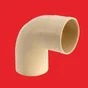 Coude 87.3° pvc sable GIRPI, Dév.25 cm Diam.80 mm
