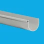 Gouttière Demi-Ronde Pvc Girpi Dév.33 Cm Grise L.4 M