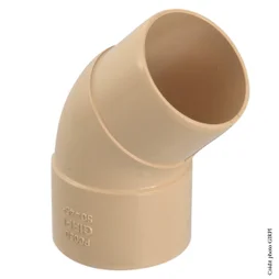 Coude 45° Pvc Sable Girpi, Dév.16 Cm Diam.50 Mm