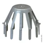 Crapaudine gris pvc D.80mm