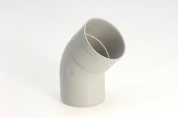 Coude 45° Pvc Gris Girpi, Dév.25 Cm Diam.80 Mm