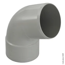 Coude 67.3° Pvc Gris Girpi, Dév.33 Cm Diam.100 Mm