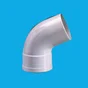 Coude 67.3° Pvc Gris Girpi, Dév.33 Cm Diam.100 Mm