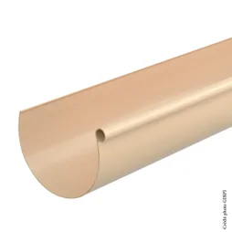 Gouttière Demi-Ronde Pvc Girpi Dév.33 Cm Sable L.4 M