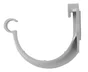 Support de bandeau de rive développé 16, PVC, gris, GIRPI