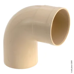 Coude 87.3° Pvc Sable Girpi, Dév.33 Cm Diam.100 Mm