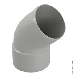 Coude 45° Pvc Gris Girpi, Dév.33 Cm Diam.100 Mm