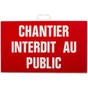 Plaque Chantier Interdit Au Public En Plastique