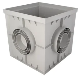 Regard pvc 30 x 30 gris
