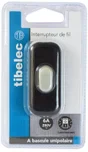 Interrupteur Tibelec, Plastique, Noir