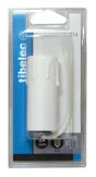 Bougie Équipée E14 Tibelec, Plastique, Blanc 60 W