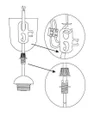Chape De Suspension Tibelec, Plastique, Blanc