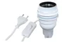 Adaptateur bouteille E27 en plastique, TIBELEC, 60 W blanc