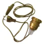 Adaptateur bouteille E27 en plastique, TIBELEC, 60 W or