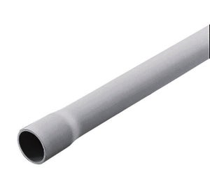 Tube Irl en PVC, POLYPIPE, diam. 16 mm x L.2.40 m gris