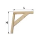 Console pour tablette en bois de pin brut eco, 175 x 190