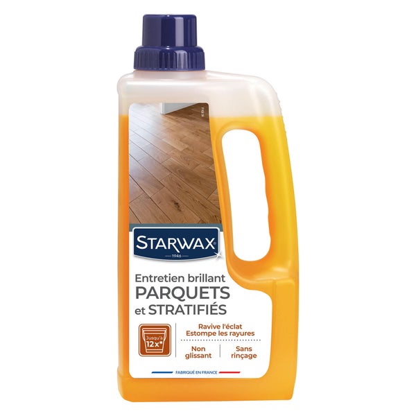 Entretien Brillant 2 En 1 Tous Parquets Et Sols Stratifies 1L Starwax 1 L