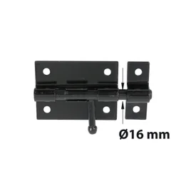 Verrou À Levier Verrou De Box + Gâche Diamètre 16 Mm Afbat, Acier Peint Noir
