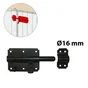 Verrou De Box Porte Cadenas Acier Prépeint, H.100 X L.150 X P.25 Mm