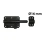 Verrou De Box Porte Cadenas Acier Prépeint, H.100 X L.150 X P.25 Mm
