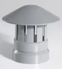 Chapeau De Ventilation Femelle Pvc Gris Girpi, Diam.100 Mm
