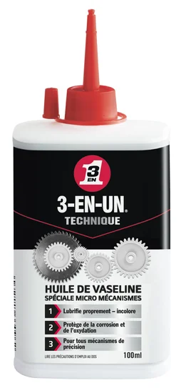 Huile De Vaseline En Burette, 100 Ml 3-En-Un Technique