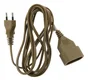 Rallonge Électrique Ménager L. 2 M, 6A, H03Vvf 2X0.75 Inotech