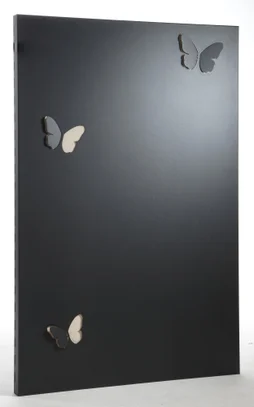 Plaque de protection murale noir sable EQUATION Papillon, l.80 cm x H.120 cm