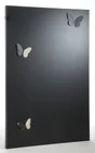 Plaque de protection murale noir sable EQUATION Papillon, l.80 cm x H.120 cm