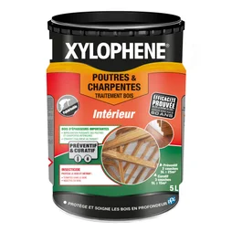 Traitement du bois poutre et charpente action 20 ans, XYLOPHENE, 5 L