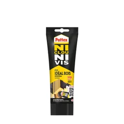 Colle de fixation pâte acrylique Ni clou ni vis fix idéal bois PATTEX, 52 g blan