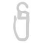 Lot de 12 agrafes tringle à rideau en clip Design en plastique, INSPIRE, 20 mm transparent
