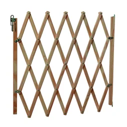 Barrière extensible pour animaux, NORDLINGER, L.60 x 110 cm bois naturel