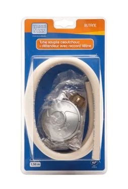 Tuyau caoutchouc gaz butane garantie 5 ans, H.17 cm GAZINOX