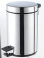 Poubelle de salle de bains 3 litres, SENSEA, Chromé