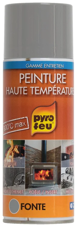 Peinture aérosol thermique fonte, PYROFEU, 400 ml