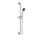 Pommeau de douche simple avec flexible et barre, chromé