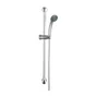 Pommeau de douche simple avec flexible et barre, chromé