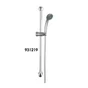 Pommeau de douche simple avec flexible et barre, chromé