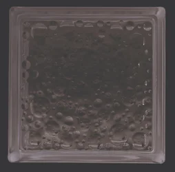 Brique De Verre, Transparent Bullé Brillant